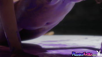 Petite latin artist posing naked for playboy outdoor