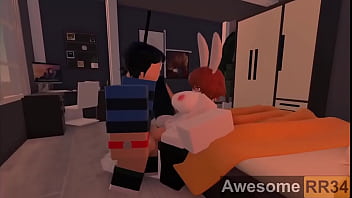 Bunny girl gets banged hard on bed