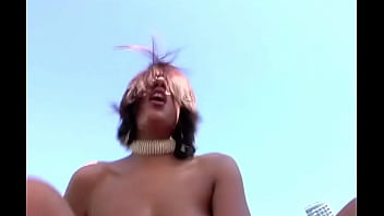 Waitress gets fucked at the poolside cabana