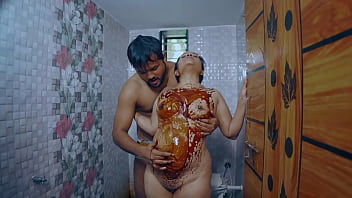 Desi maid fucked hard by her owner in the bathroom for whole night