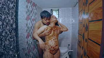 Desi maid fucked hard by her owner in the bathroom for whole night