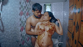 Desi maid fucked hard by her owner in the bathroom for whole night