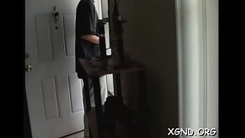 Inviting girl allison with boner inside