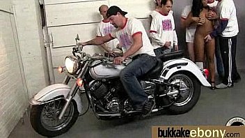 Dp with german ebony bukkake teen 23