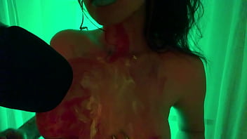 Creative brush paint asmr sounds