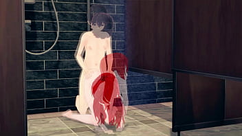 Me and my girlfriend in bathroom