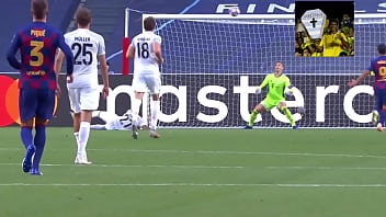 Bayern arregaçando o barça de lionel messi