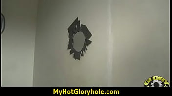 White milf sucking and licking a black cock 8