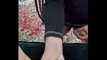 Vanessa fisted on the couch