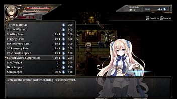 Roguelite game cursed blacksmith by ason cowgirl dungeon crawler alpha version trial