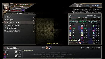 Roguelite game cursed blacksmith by ason cowgirl dungeon crawler alpha version trial