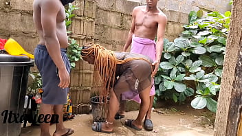 Shared my pussy 2 two crazy brothers so i can charge my phone for free in their house