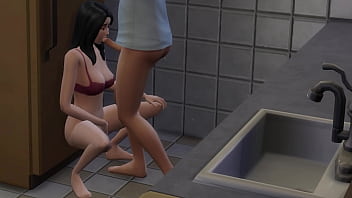 She like to suck dicks in the kitchen