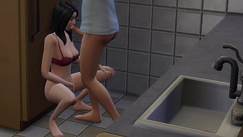 She like to suck dicks in the kitchen