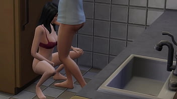 She like to suck dicks in the kitchen
