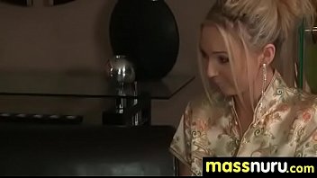 Slippery massage with happy end 4