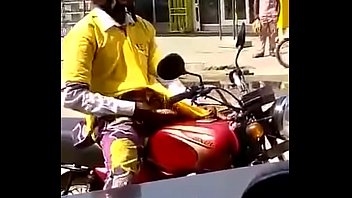 Motorbiker Stroking His Meat thumbnail