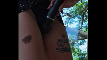 Fucking hard with my friend on the balcony