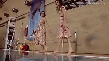 Two hotties swim naked Two hotties swim naked