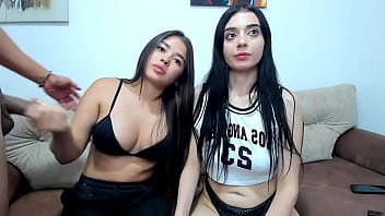 The stepsisters give you a blowjob in pov