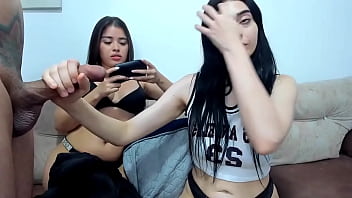 The stepsisters give you a blowjob in pov