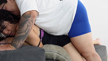 I'm alone at home and my stepmother wants to warm my pussy