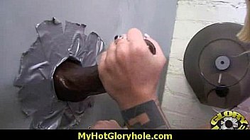 White milf sucking and licking a black cock 26