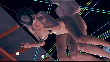 Having fun with dark elf in the pool