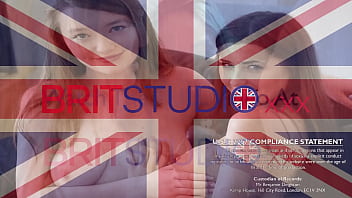 Two british teens suck a room of guys