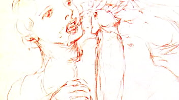 Retro erotic drawings