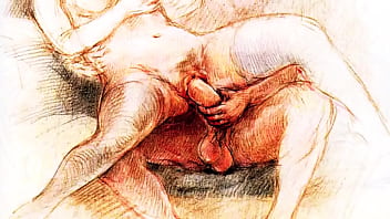 Retro erotic drawings