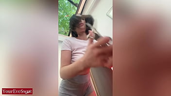 Your naughty hairdresser gets horny and rides her dildo for you &ndash; eve sweet