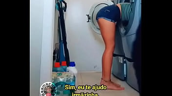 Ele nn perdoou sua irmã presa na máquina de lavar roupas