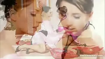 Erotic lesbians victoria and victoria rose share long dildo for orgasm