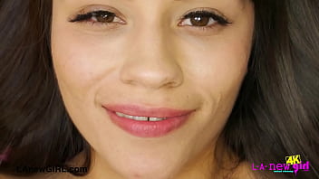 Latina model naked close up