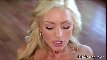Beautiful blonde sucking and fucking in pov