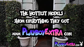 Bombastic big boobed diva posing naked by the pool outdoor