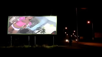 Pirate screening billboard