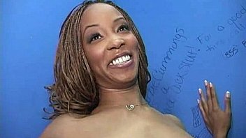 Hottie sucks and fucks black cock for cusmhot at gloryhole 10