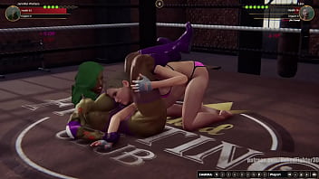 Jennifer vs linn nf3d female kinky femdom combat