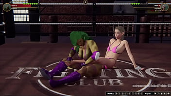 Jennifer vs linn nf3d female kinky femdom combat
