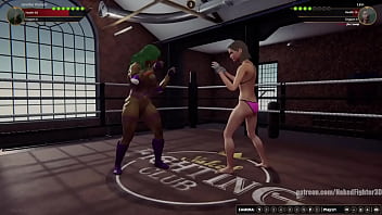 Jennifer vs linn nf3d female kinky femdom combat