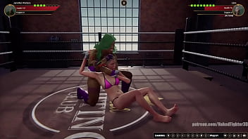 Jennifer vs linn nf3d female kinky femdom combat