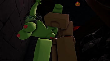 Medieval roblox knight gets seduced by a witch