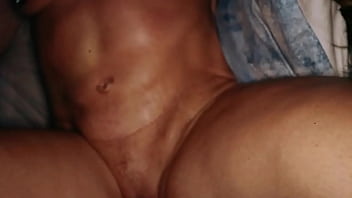 Muscle goddess ecko belle gets a whole another workout in the playhouse