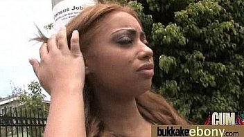 Busty black babe bubble bath group cocksuck 6