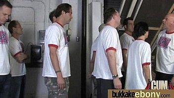 Busty black babe bubble bath group cocksuck 6