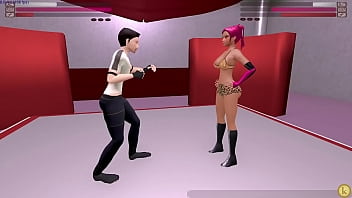 Patty pink vs lordjerle kyfc sexfight strap on sex fight game video match