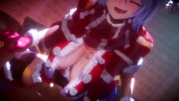 3d hentai iwara having sex with aqua sama in love hotel unity