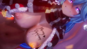 3d hentai iwara having sex with aqua sama in love hotel unity